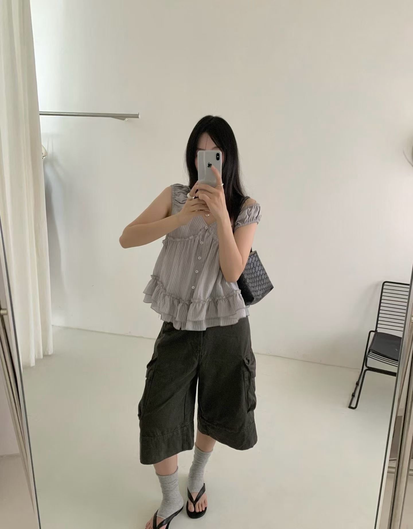 ANGE東大門直郵女裝新品職業休閑26春夏人氣時尚襯衫蕾絲衫ANGE襯衫/蕾絲衫