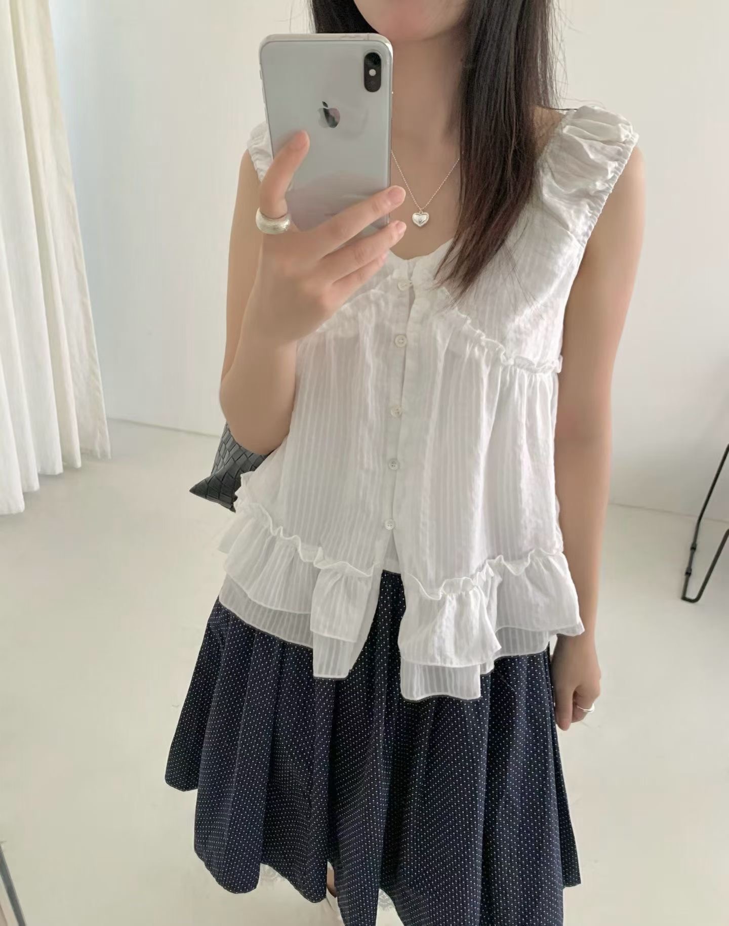ANGE東大門直郵女裝新品職業休閑26春夏人氣時尚襯衫蕾絲衫ANGE襯衫/蕾絲衫圖色1