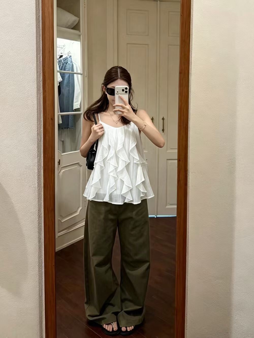 ANGE東大門實拍女士新品真品熱賣推薦時尚休閑26春夏吊帶背心ANGE吊帶/背心