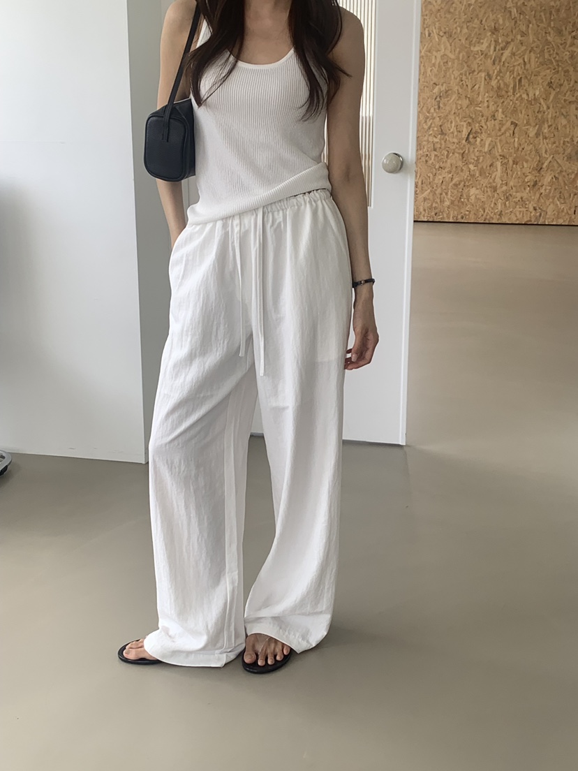 NOTICE韓國直郵女士新品26夏季時尚人氣熱賣休閑休閑褲條紋NOTICE休閑褲