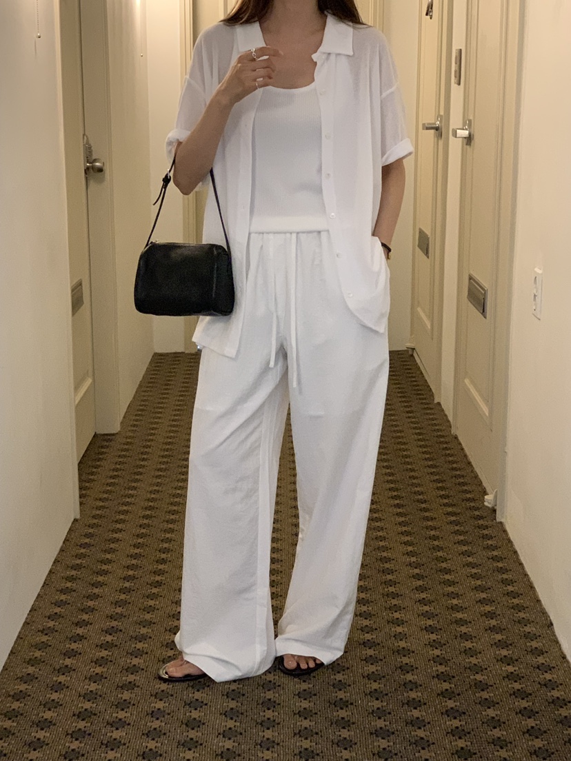 NOTICE韓國直郵女士新品26夏季時尚人氣熱賣休閑休閑褲條紋NOTICE休閑褲