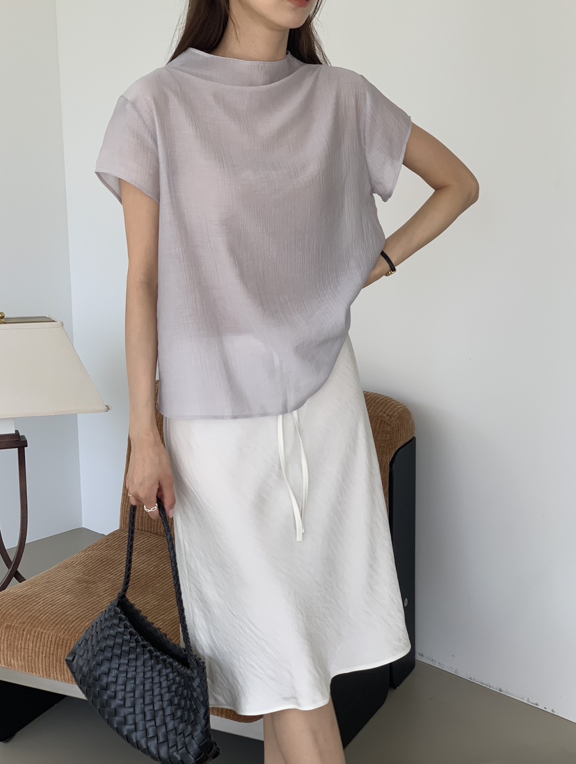 NOTICE東大門代購女士新品人氣時尚推薦休閑襯衫蕾絲衫高領NOTICE襯衫/蕾絲衫