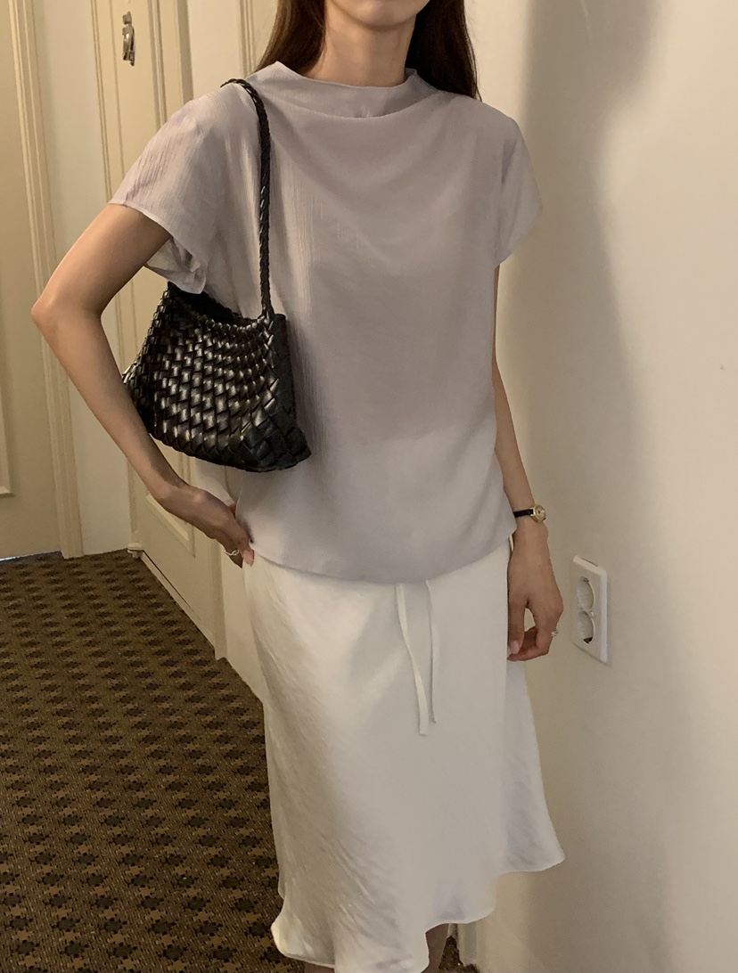 NOTICE東大門代購女士新品人氣時尚推薦休閑襯衫蕾絲衫高領NOTICE襯衫/蕾絲衫