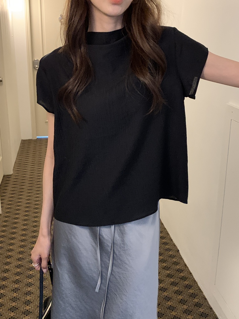 NOTICE東大門代購女士新品人氣時尚推薦休閑襯衫蕾絲衫高領NOTICE襯衫/蕾絲衫