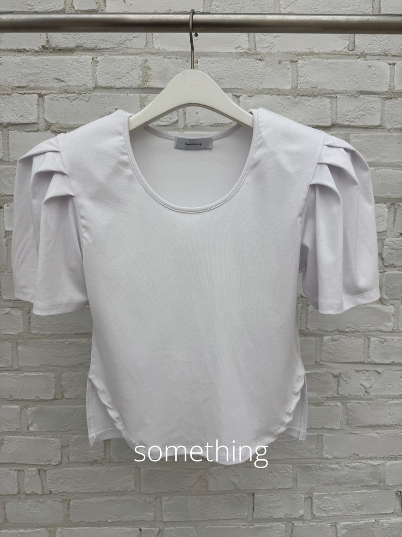 SOMETHING-L/FANCY東大門實拍女裝新款人氣26夏季時尚T恤SOMETHING-L/FANCYT恤圖色1