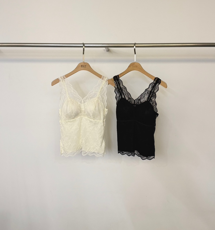 TWENTY FOUR SEVEN24-7韓國代購女士新品熱賣吊帶背心蕾絲無袖TEWNTY FOUR SEVEN24-7吊帶/背心