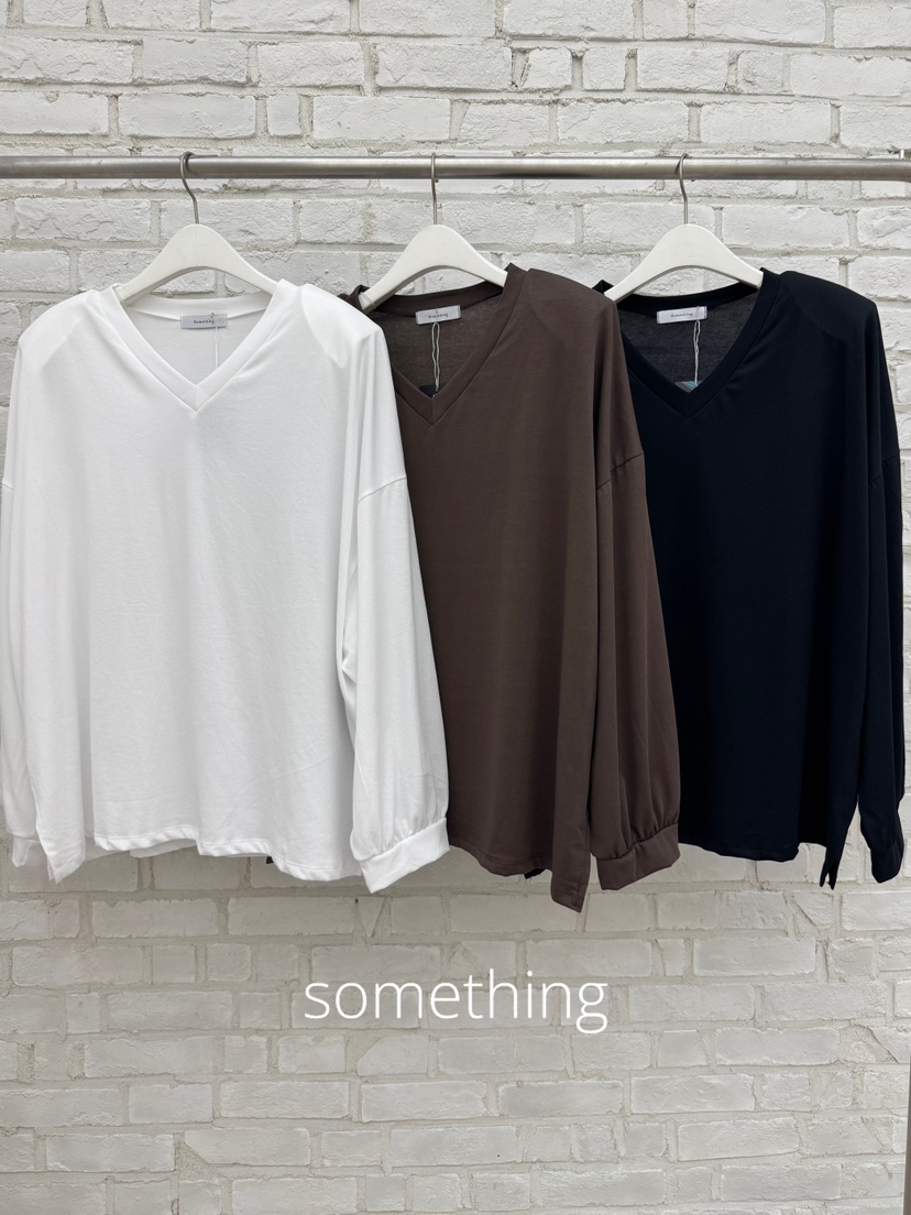 SOMETHING-L/FANCY東大門直郵女士新款26夏季人氣長袖T恤SOMETHING-L/FANCY長袖T恤