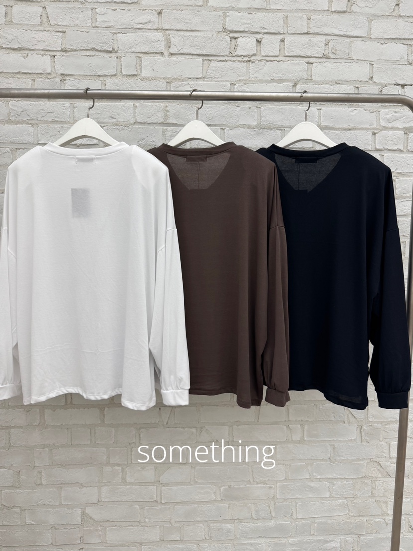SOMETHING-L/FANCY東大門直郵女士新款26夏季人氣長袖T恤SOMETHING-L/FANCY長袖T恤