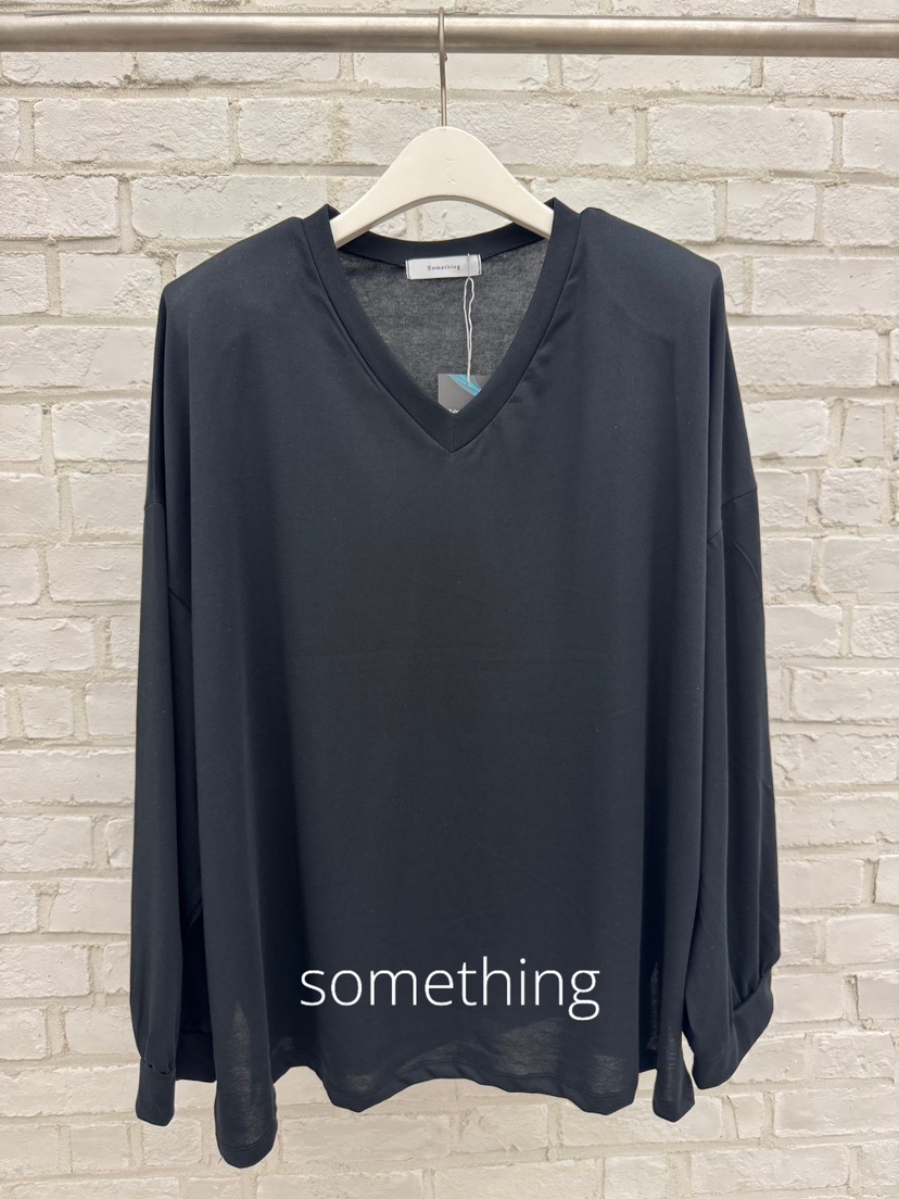 SOMETHING-L/FANCY東大門直郵女士新款26夏季人氣長袖T恤SOMETHING-L/FANCY長袖T恤圖色2黑
