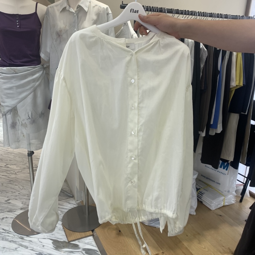 FLAT東大門代購女士新品休閑熱賣時尚推薦26夏季襯衫蕾絲衫FLAT襯衫/蕾絲衫圖色2