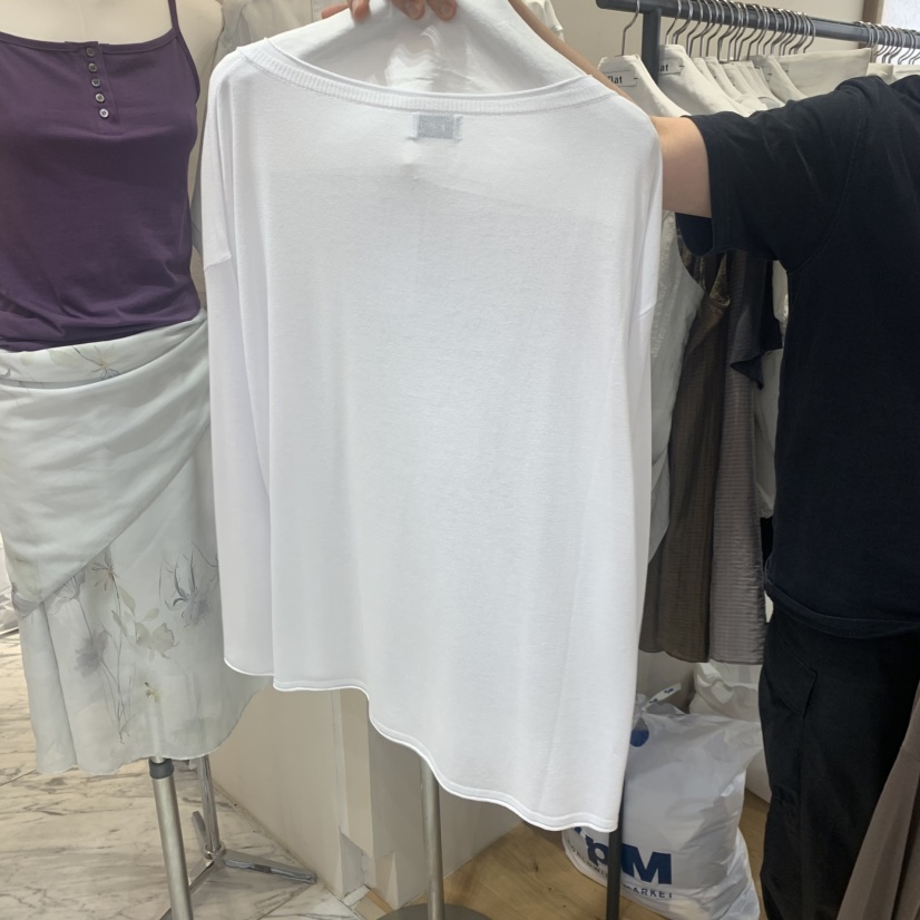 FLAT韓國代購女裝新品熱賣真品推薦休閑時尚26夏季長袖T恤FLAT長袖T恤