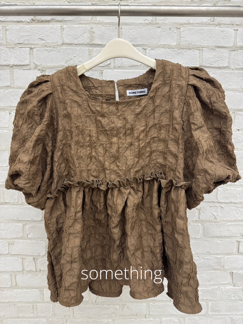 SOMETHING-L/FANCY韓國代購女裝新款26夏季人氣襯衫蕾絲衫SOMETHING-L/FANCY襯衫/蕾絲衫圖色3