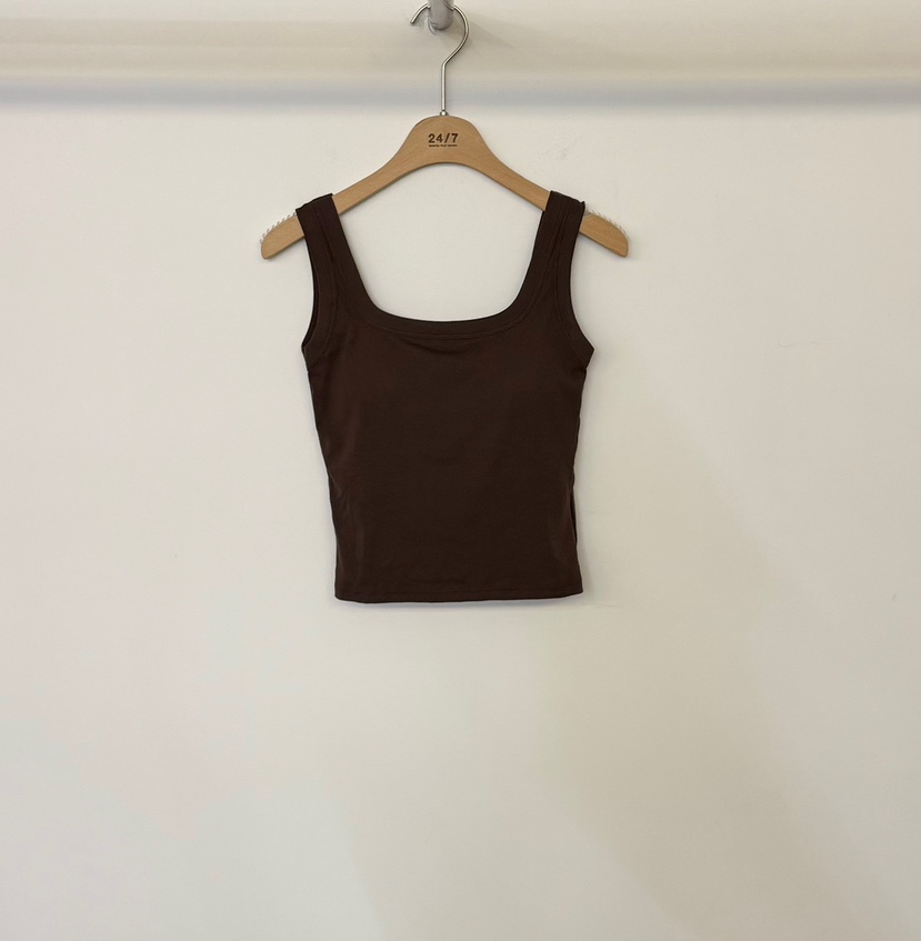 TWENTY FOUR SEVEN24-7東大門實拍女士新品熱賣吊帶背心TEWNTY FOUR SEVEN24-7吊帶/背心圖色6棕色