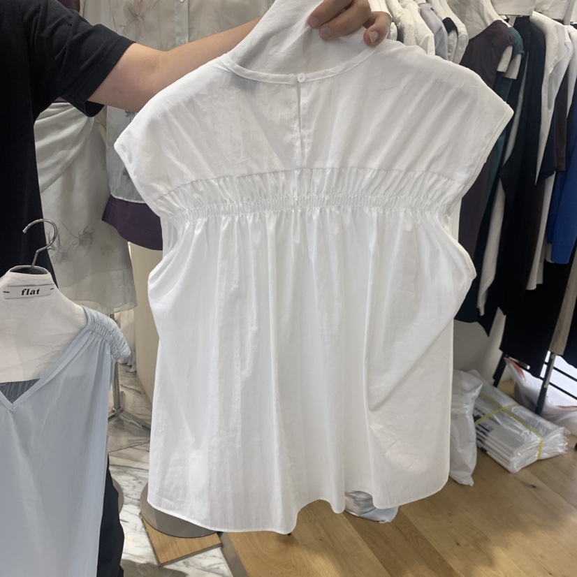 FLAT韓國代購女士新品時尚真品26夏季推薦熱賣襯衫蕾絲衫FLAT襯衫/蕾絲衫