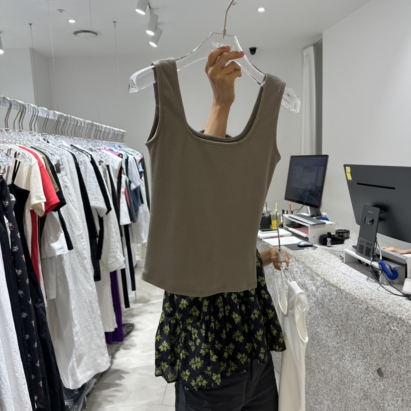 NEROLI 36東大門直郵女士新品休閑真品吊帶背心泡泡袖無袖NEROLI 36吊帶/背心圖色2