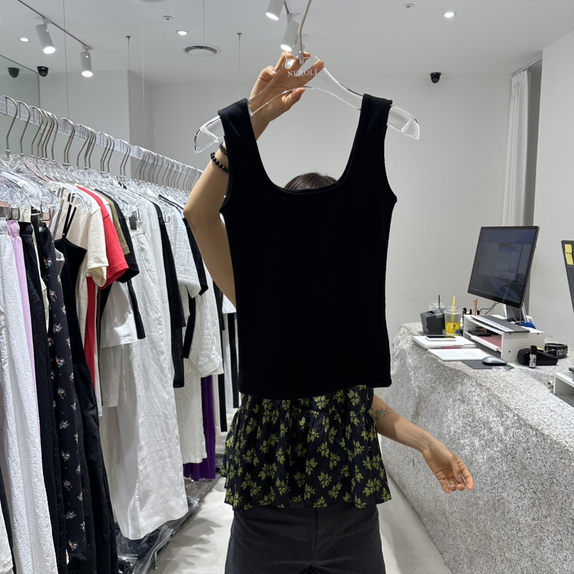 NEROLI 36東大門直郵女士新品休閑真品吊帶背心泡泡袖無袖NEROLI 36吊帶/背心圖色3