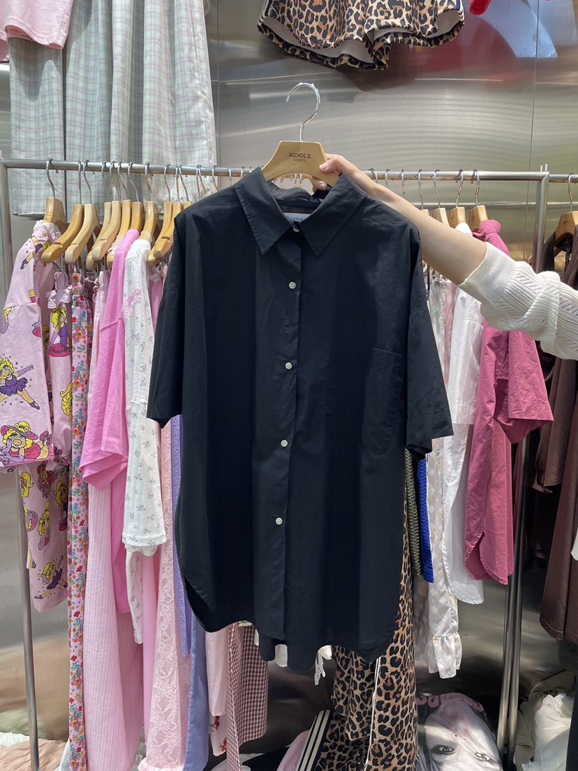 MENDL S韓國代購女裝新款休閑熱賣26夏季襯衫蕾絲衫口袋MENDL S襯衫/蕾絲衫圖色3
