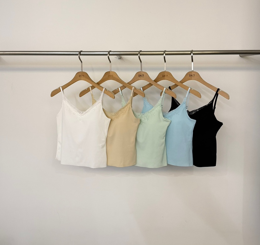 TWENTY FOUR SEVEN24-7東大門代購女裝新品時尚吊帶背心蕾絲無袖TEWNTY FOUR SEVEN24-7吊帶/背心