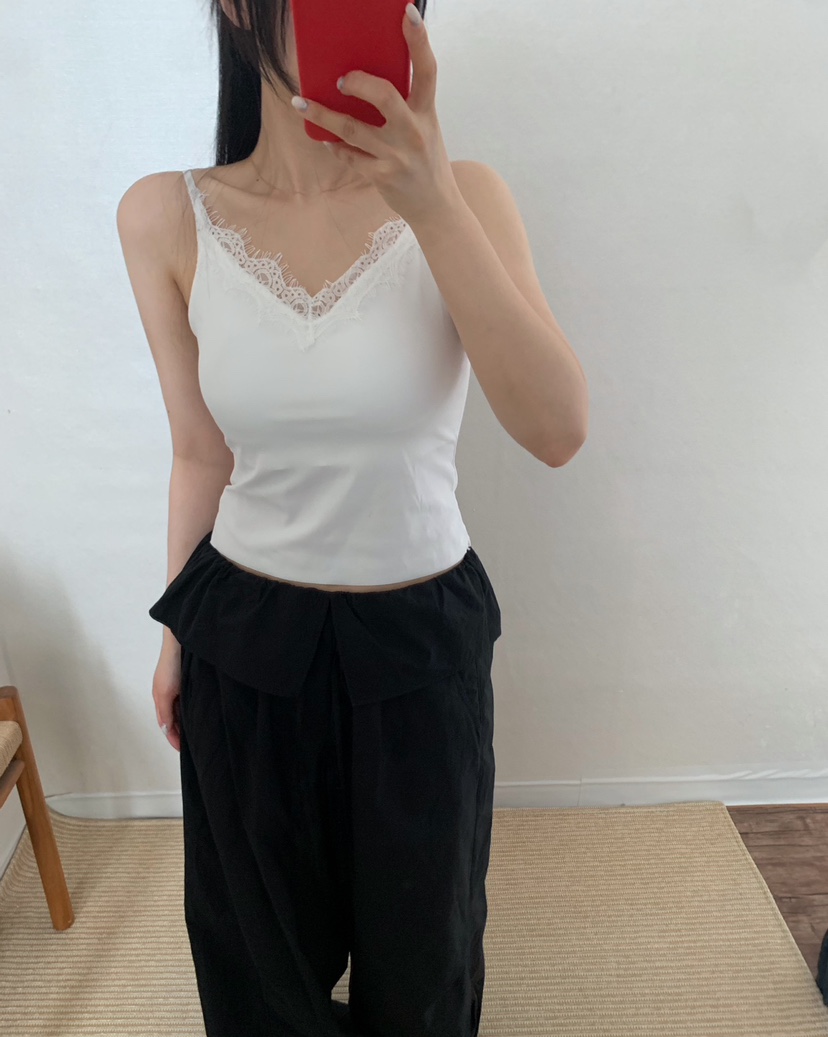 TWENTY FOUR SEVEN24-7東大門代購女裝新品時尚吊帶背心蕾絲無袖TEWNTY FOUR SEVEN24-7吊帶/背心