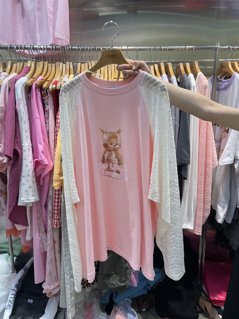 MENDL S韓國代購女裝新款26夏季真品時尚熱賣人氣長袖T恤MENDL S長袖T恤圖色2