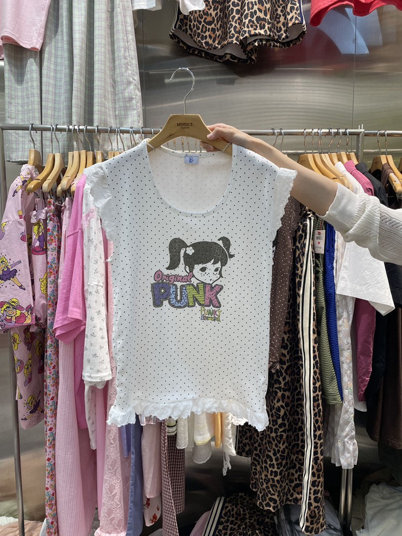 MENDL S韓國代購女裝新品休閑26夏季真品人氣吊帶背心蕾絲MENDL S吊帶/背心圖色1
