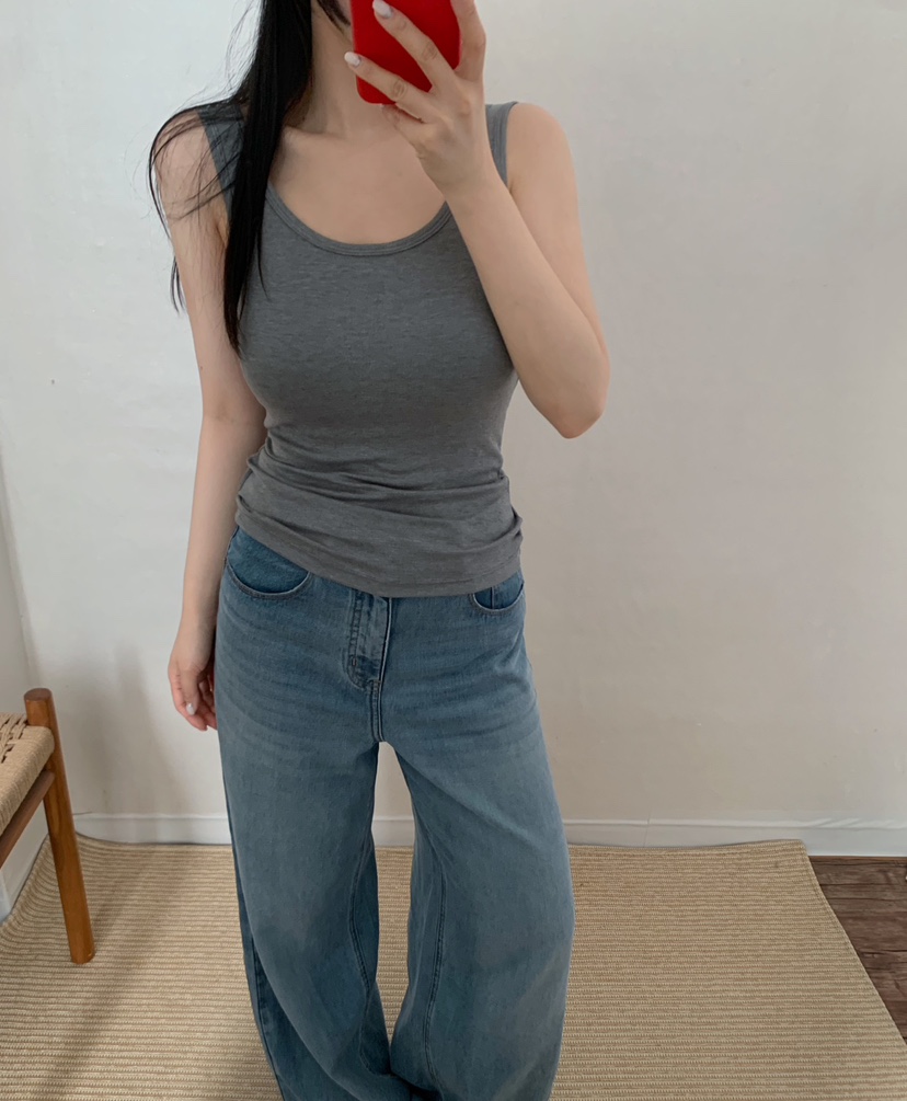 TWENTY FOUR SEVEN24-7東大門代購女裝新品26夏季吊帶背心無袖TEWNTY FOUR SEVEN24-7吊帶/背心