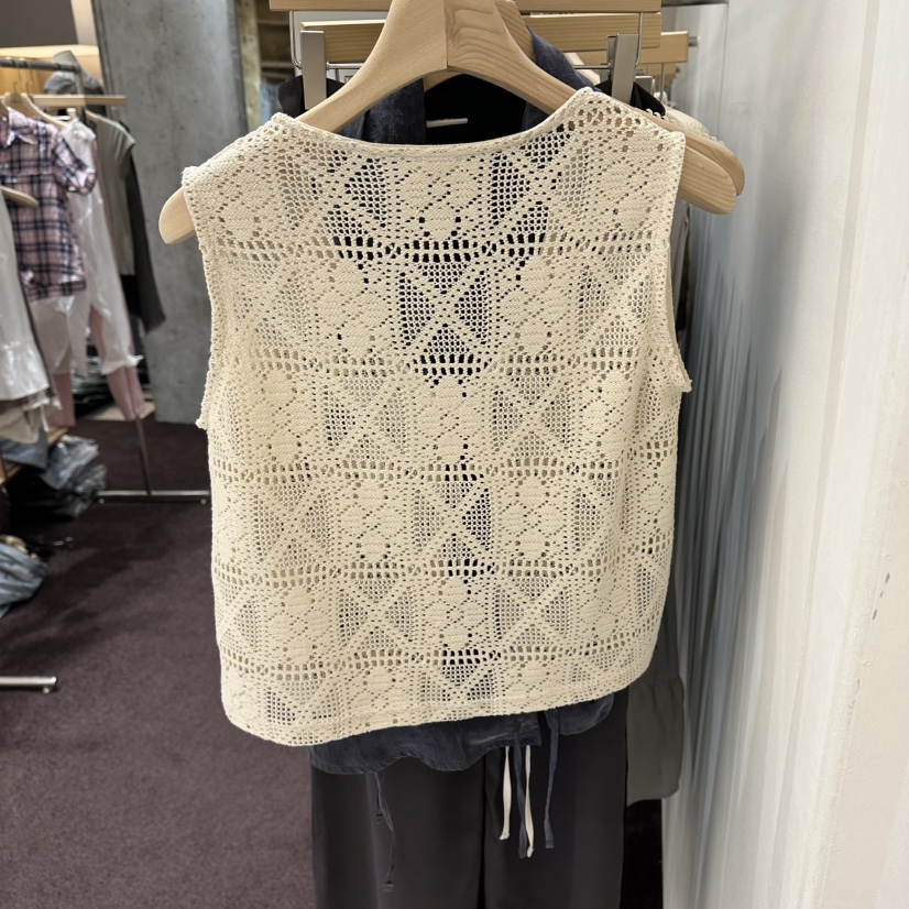 PITA/THEVERLIN東大門直郵女裝新品推薦時尚馬甲鉤針編織PITA/THEVERLIN馬甲