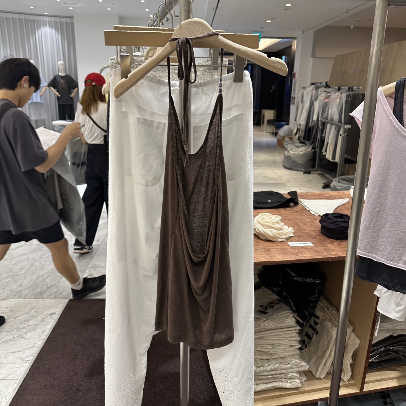 PITA/THEVERLIN東大門實拍女裝新品推薦人氣休閑吊帶背心PITA/THEVERLIN吊帶/背心