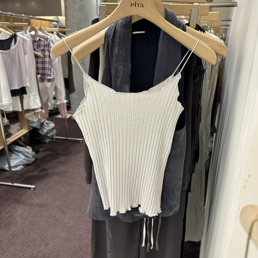 PITA/THEVERLIN東大門直郵女士新款時尚吊帶背心染色無袖PITA/THEVERLIN吊帶/背心圖色1