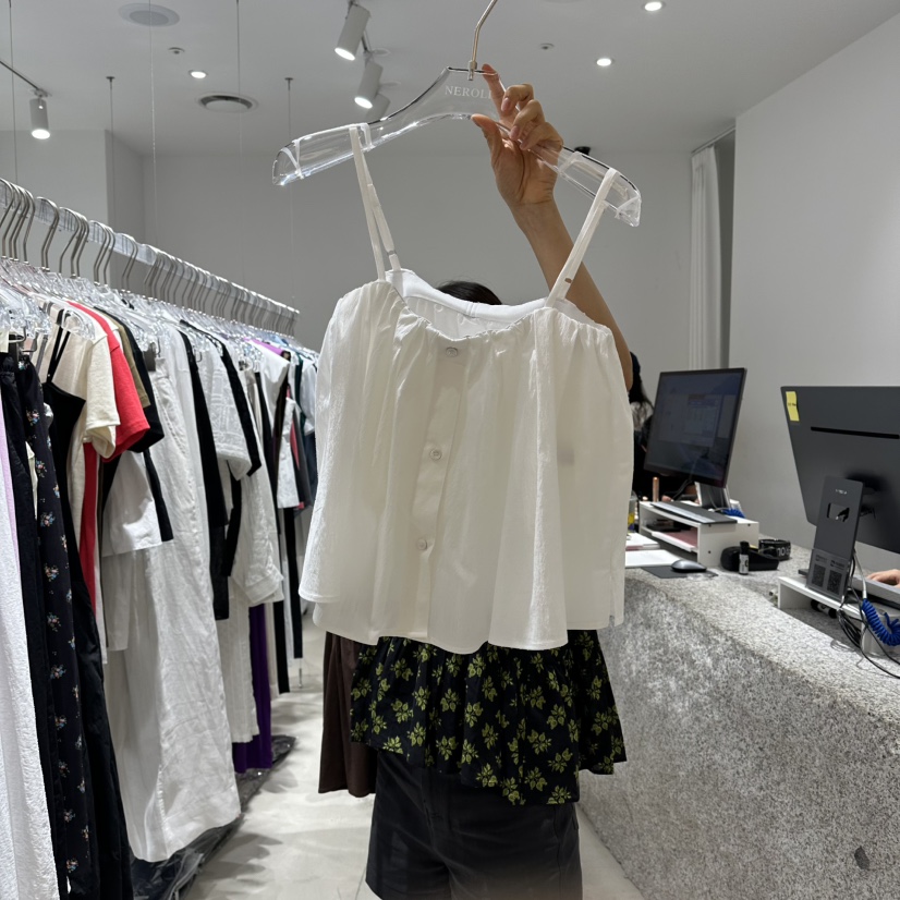 NEROLI 36東大門代購女士新款休閑熱賣真品吊帶背心紐扣NEROLI 36吊帶/背心圖色1