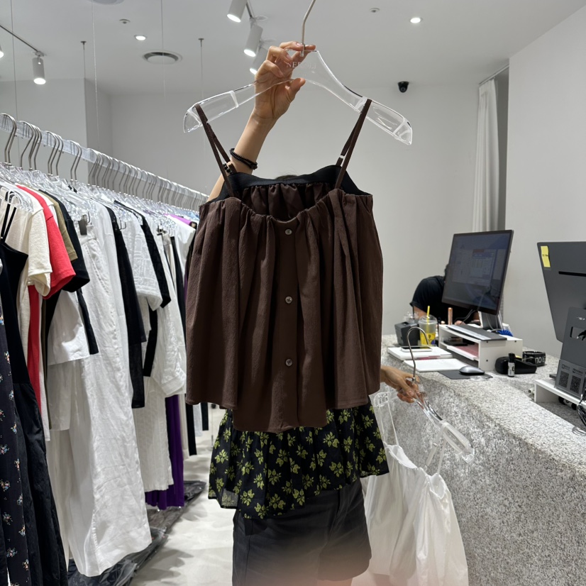 NEROLI 36東大門代購女士新款休閑熱賣真品吊帶背心紐扣NEROLI 36吊帶/背心圖色2