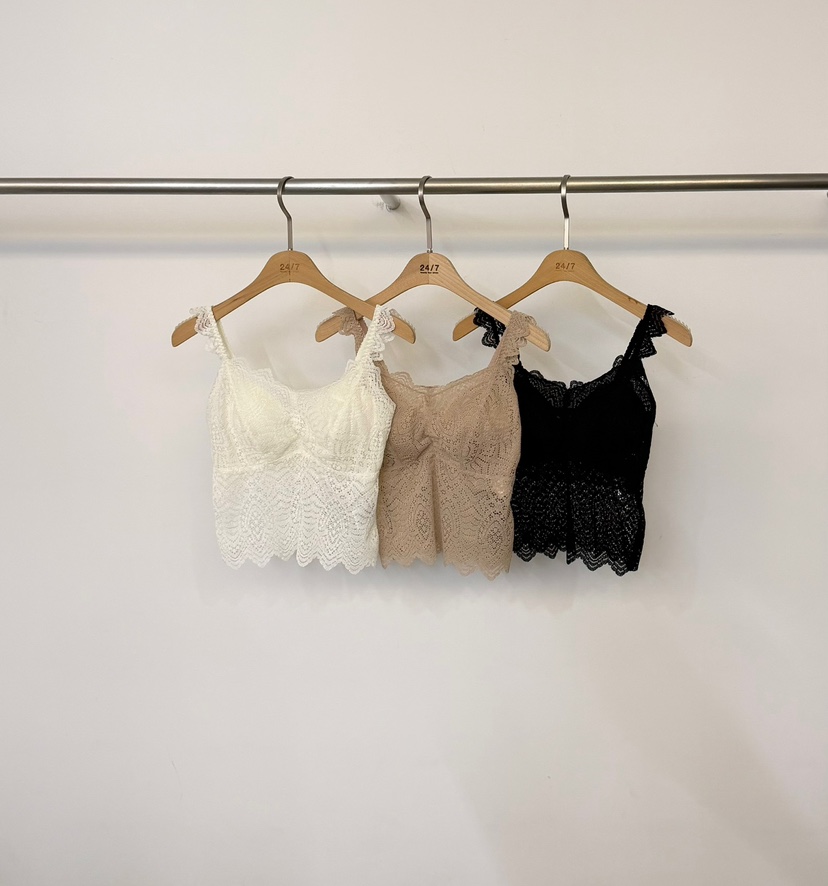 TWENTY FOUR SEVEN24-7韓國直郵女裝新款休閑吊帶背心蕾絲無袖TEWNTY FOUR SEVEN24-7吊帶/背心
