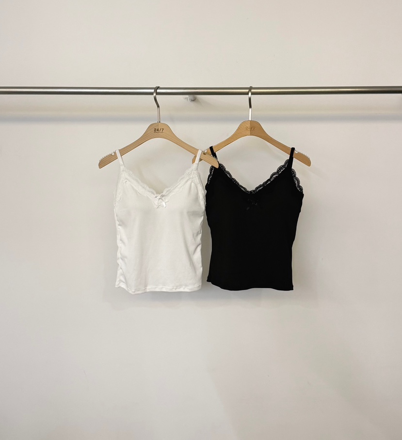 TWENTY FOUR SEVEN24-7東大門代購女士新品真品吊帶背心蕾絲無袖鵝TEWNTY FOUR SEVEN24-7吊帶/背心
