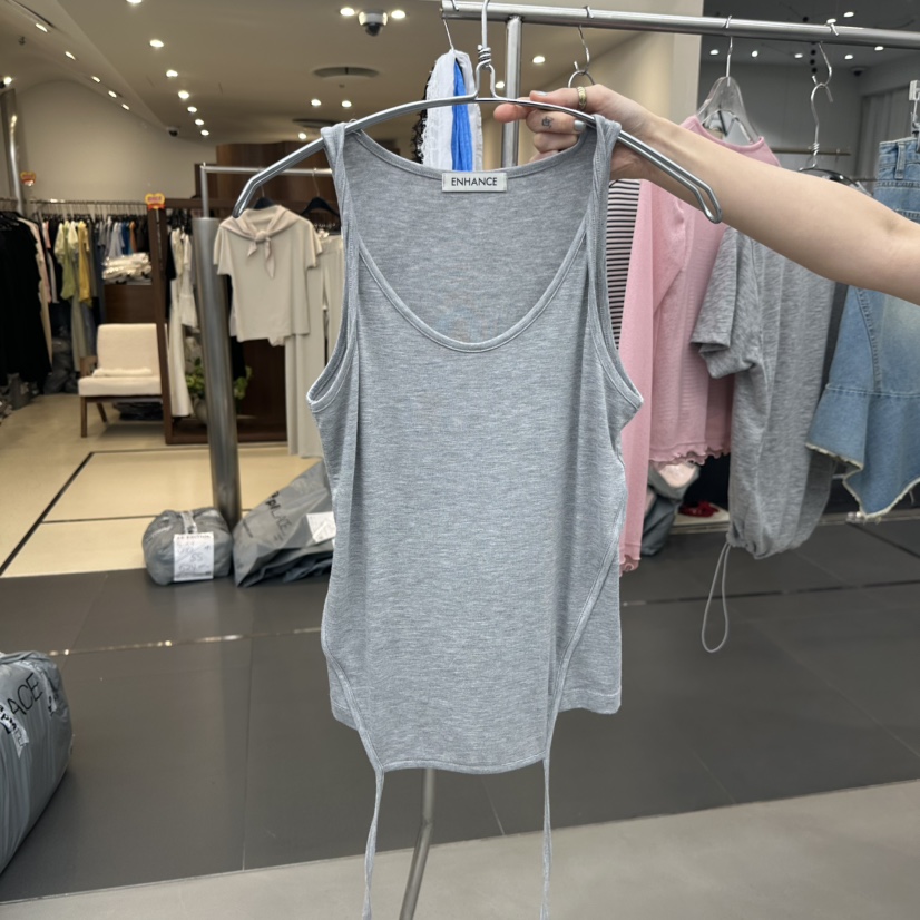 ENHANCE韓國代購女裝新款推薦休閑熱賣時尚26夏季吊帶背心無袖ENHANCE/HOPESMORE吊帶/背心圖色2