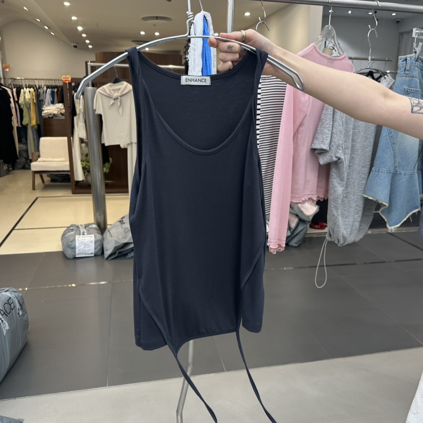ENHANCE韓國代購女裝新款推薦休閑熱賣時尚26夏季吊帶背心無袖ENHANCE/HOPESMORE吊帶/背心圖色3