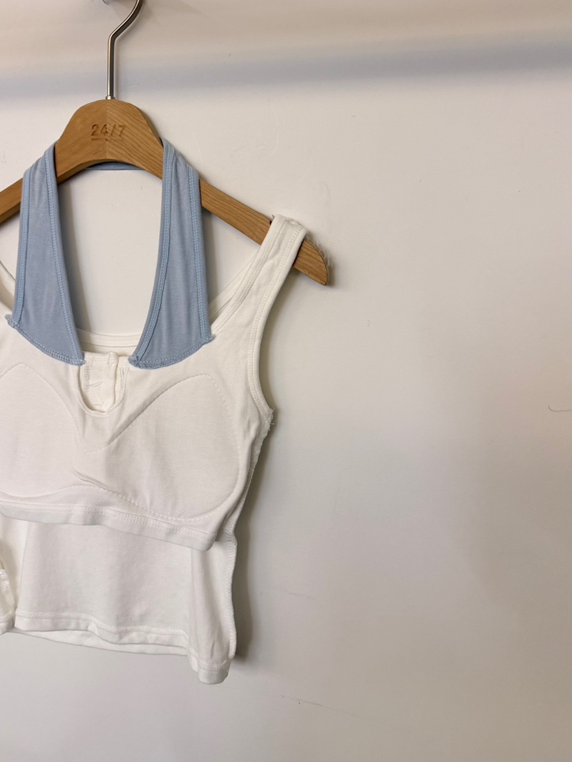 TWENTY FOUR SEVEN24-7東大門代購女裝新品26夏季吊帶背心假兩件TEWNTY FOUR SEVEN24-7吊帶/背心