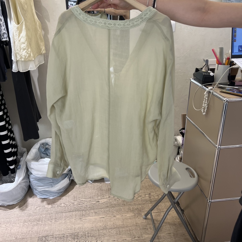 W AND J東大門直郵女裝新款真品人氣休閑26夏季襯衫蕾絲衫W AND J襯衫/蕾絲衫