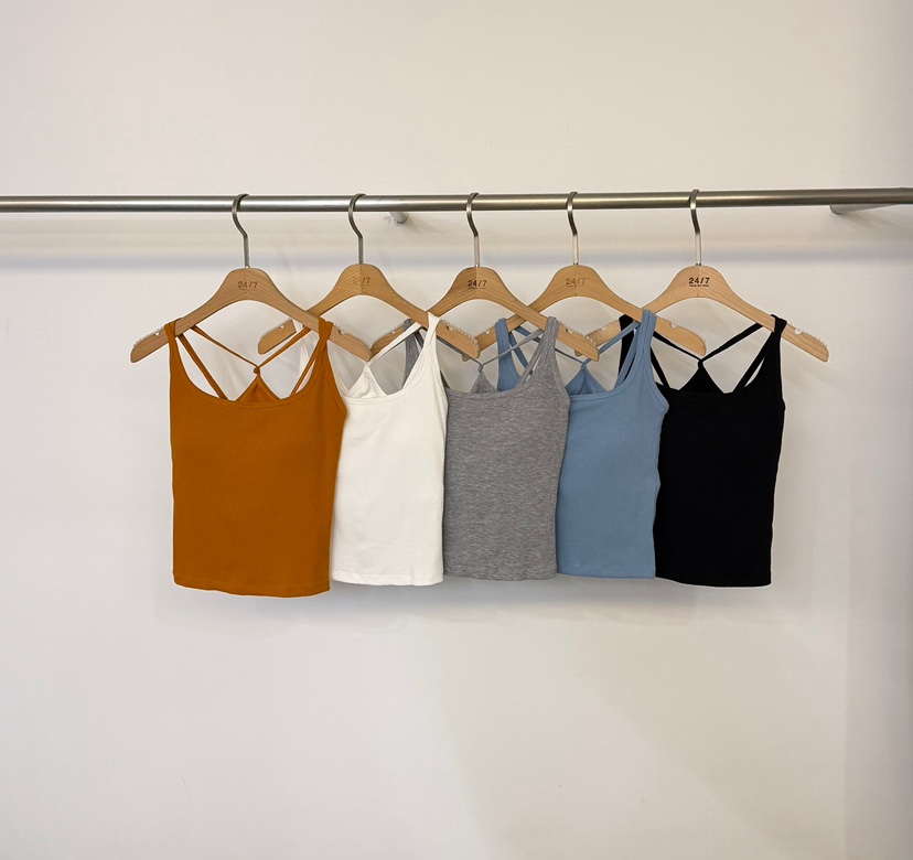 TWENTY FOUR SEVEN24-7韓國代購女裝新品真品吊帶背心無袖TEWNTY FOUR SEVEN24-7吊帶/背心