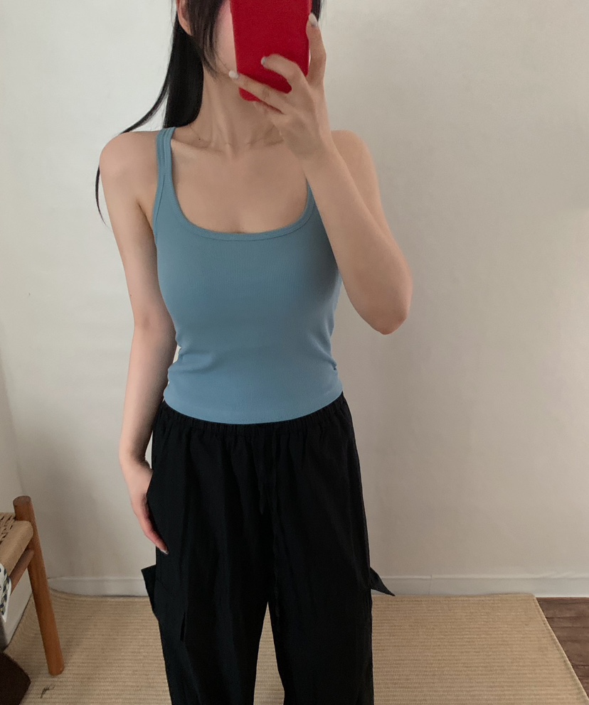 TWENTY FOUR SEVEN24-7韓國代購女裝新品真品吊帶背心無袖TEWNTY FOUR SEVEN24-7吊帶/背心