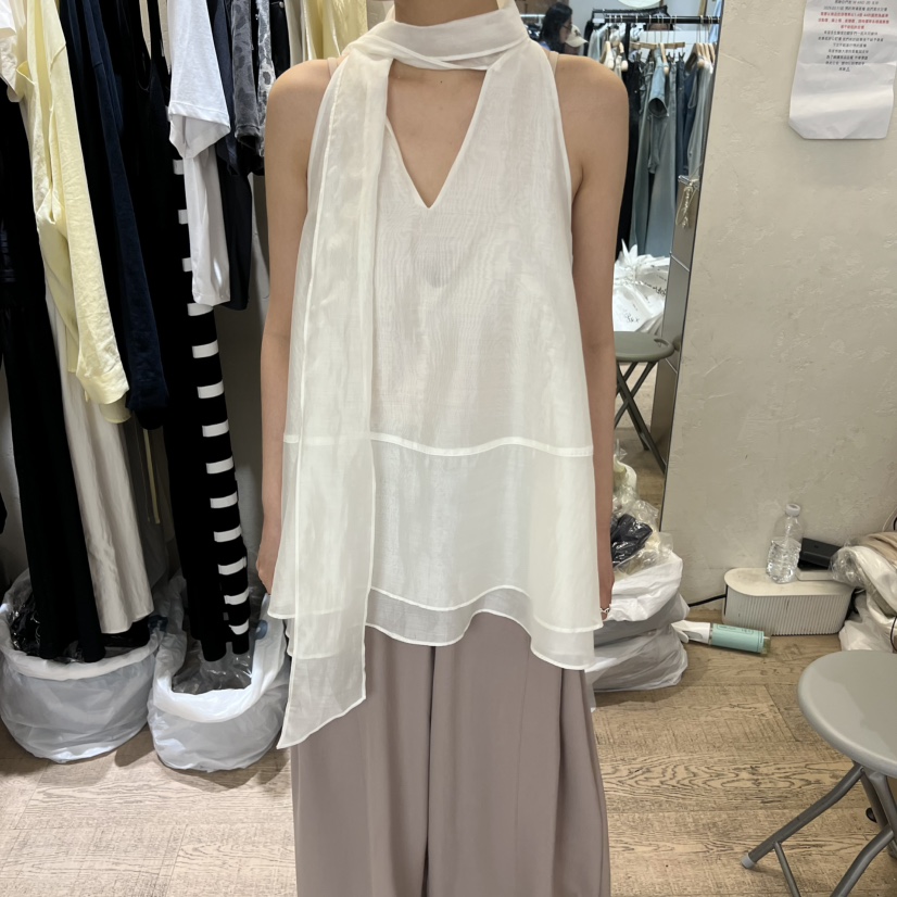 W AND J東大門直郵女裝新品26夏季真品推薦吊帶背心V領W AND J吊帶/背心圖色1