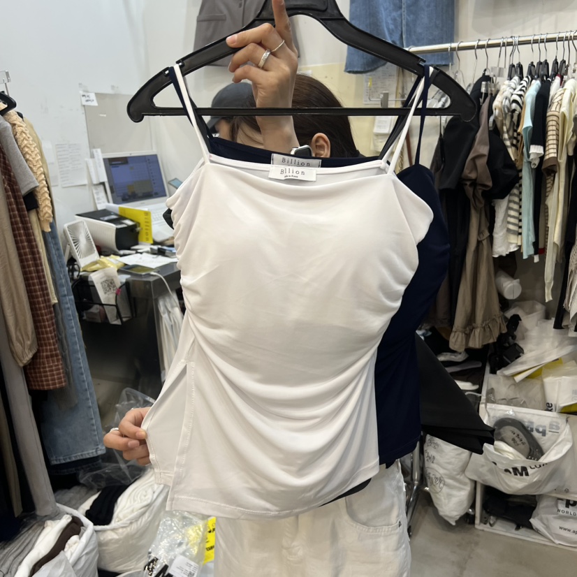 BILLION-L東大門直郵女裝新品26夏季時尚吊帶背心開衩無袖BILLION-L吊帶/背心圖色1
