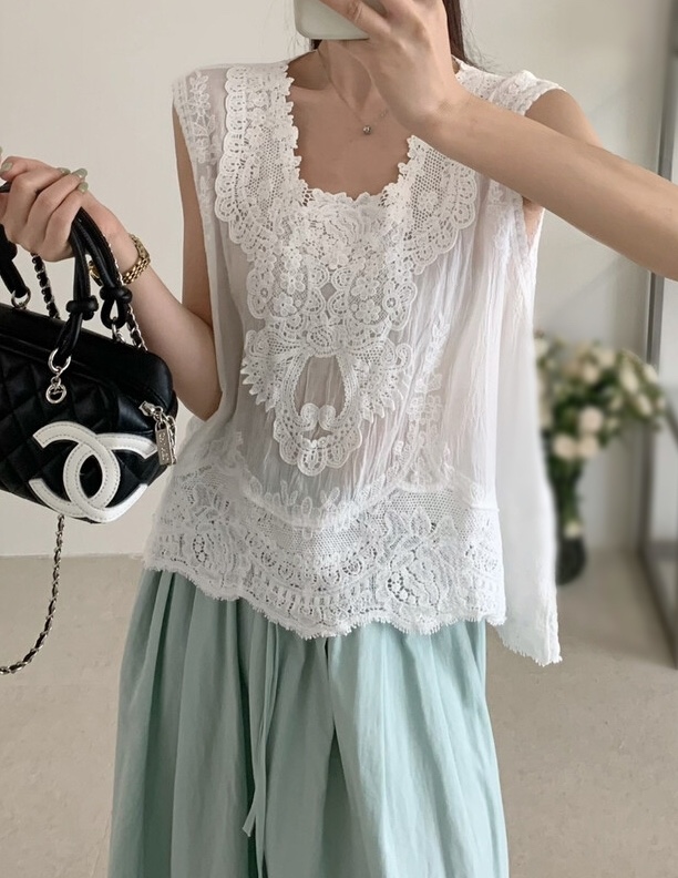OLA東大門代購女士新款推薦26夏季熱賣時尚真品襯衫蕾絲衫mellor/OLA襯衫/蕾絲衫