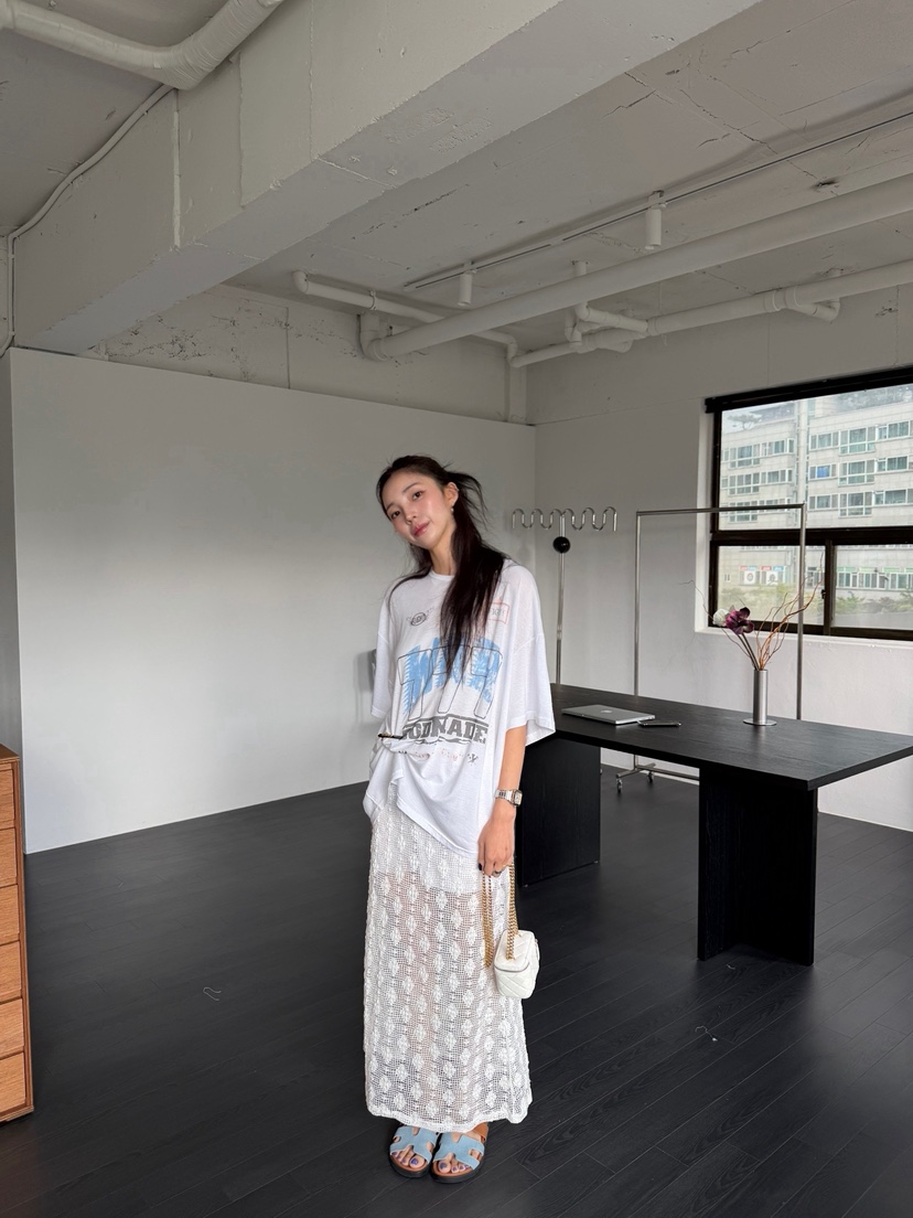 SOLAR韓國代購女裝新品人氣時尚26夏季真品休閑熱賣推薦長裙SOLAR長裙