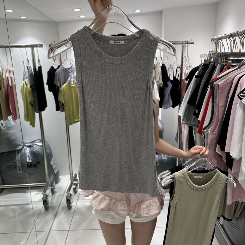 JENNIE東大門代購女士新品人氣時尚26夏季真品休閑吊帶背心JENNIE/VENEFIT吊帶/背心圖色2