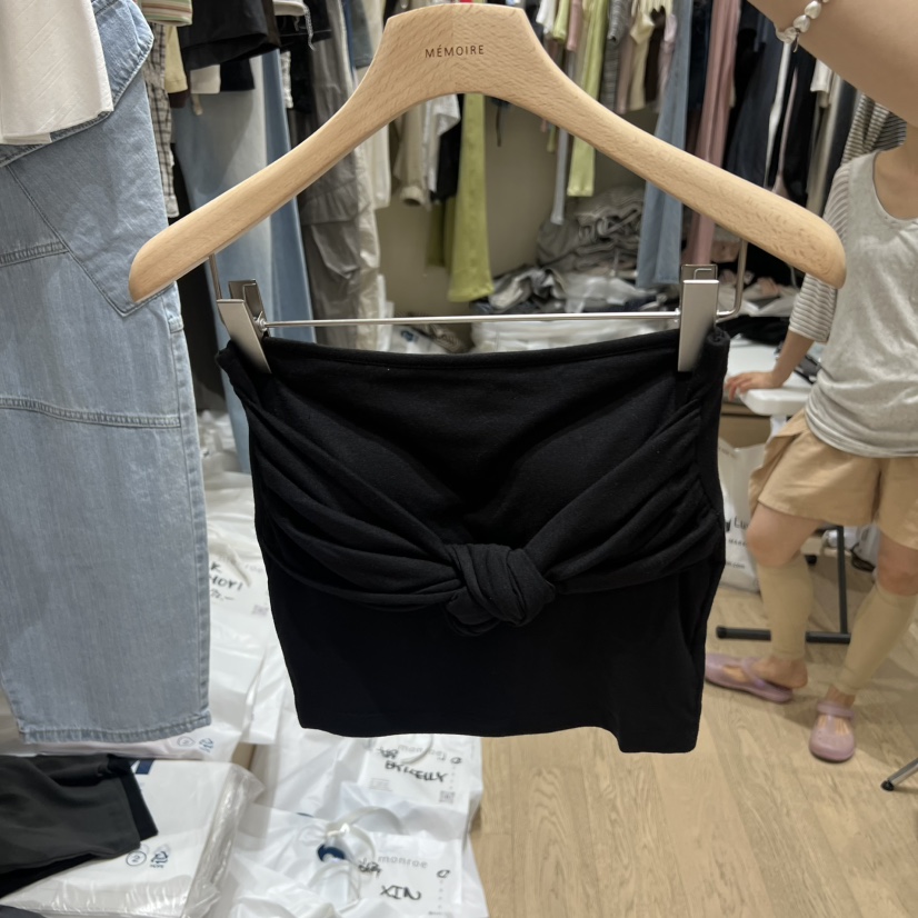 MEMOIRE東大門直郵女士新品推薦26夏季人氣真品吊帶背心褶皺MEMOIRE吊帶/背心圖色3