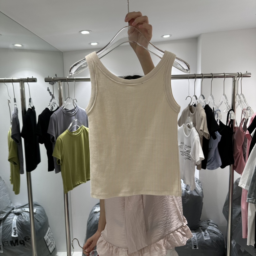 JENNIE東大門實拍女裝新款26夏季人氣推薦休閑真品吊帶背心JENNIE/VENEFIT吊帶/背心