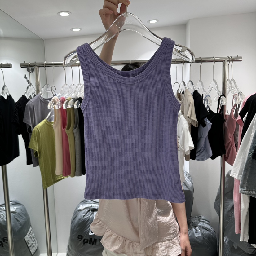 JENNIE東大門實拍女裝新款26夏季人氣推薦休閑真品吊帶背心JENNIE/VENEFIT吊帶/背心圖色1