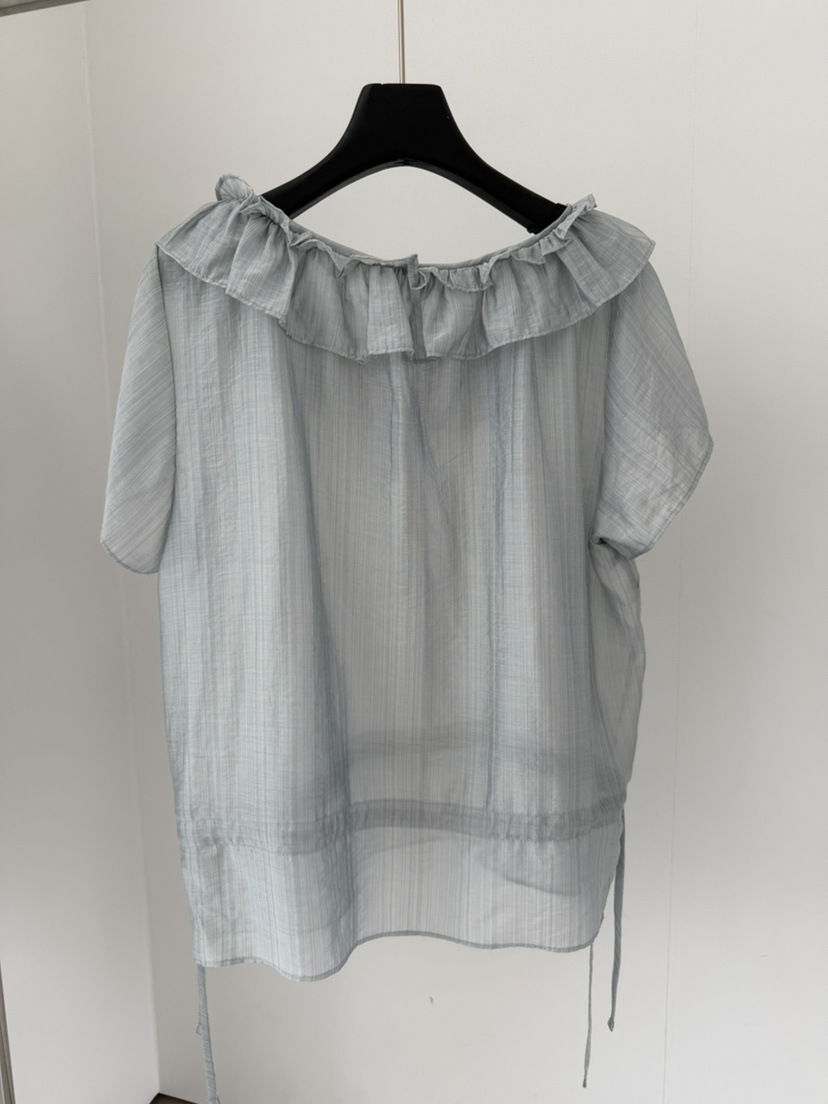 LE AVE韓國代購女裝新品時尚26夏季真品推薦休閑襯衫蕾絲衫LE AVE襯衫/蕾絲衫
