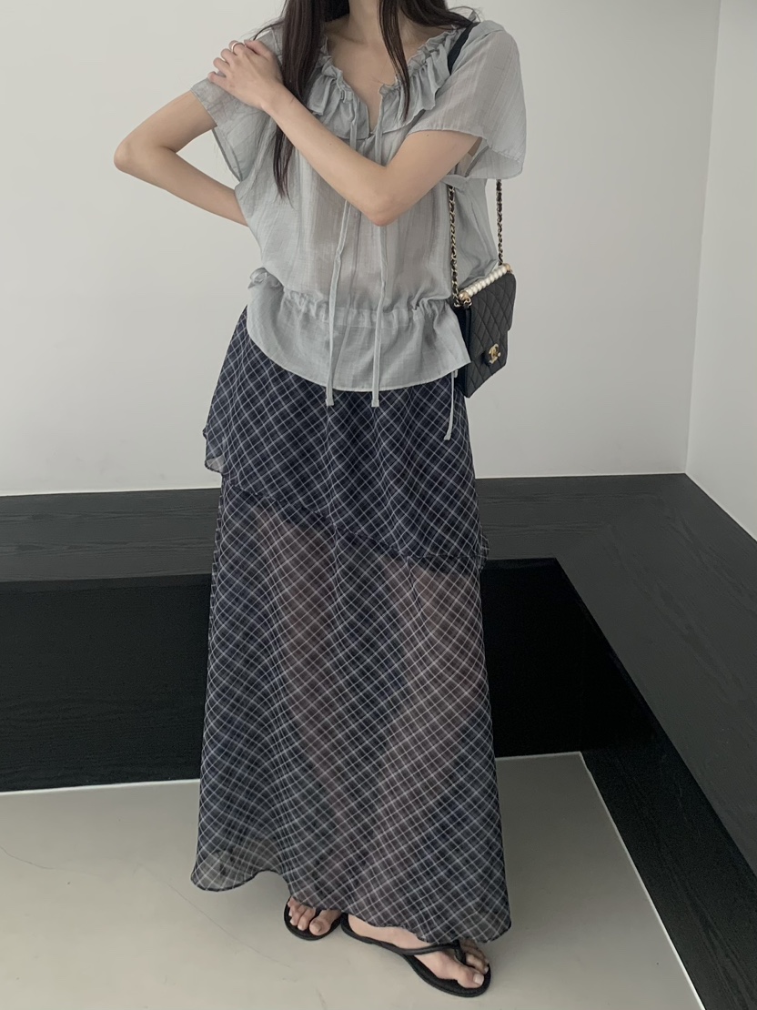 LE AVE韓國代購女裝新品時尚26夏季真品推薦休閑襯衫蕾絲衫LE AVE襯衫/蕾絲衫