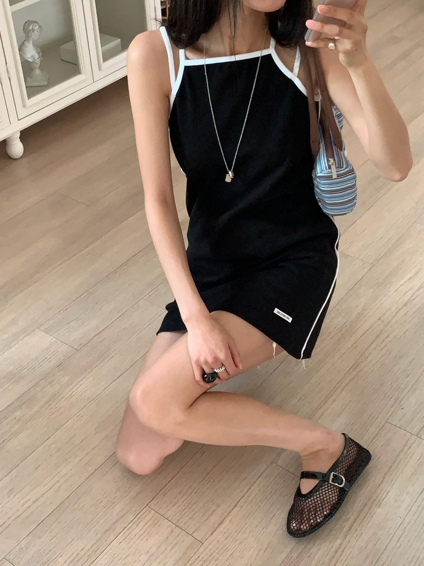 REVE CITE-L東大門直郵女裝新款熱賣人氣真品連衣裙撞色REVE CITE-L連衣裙